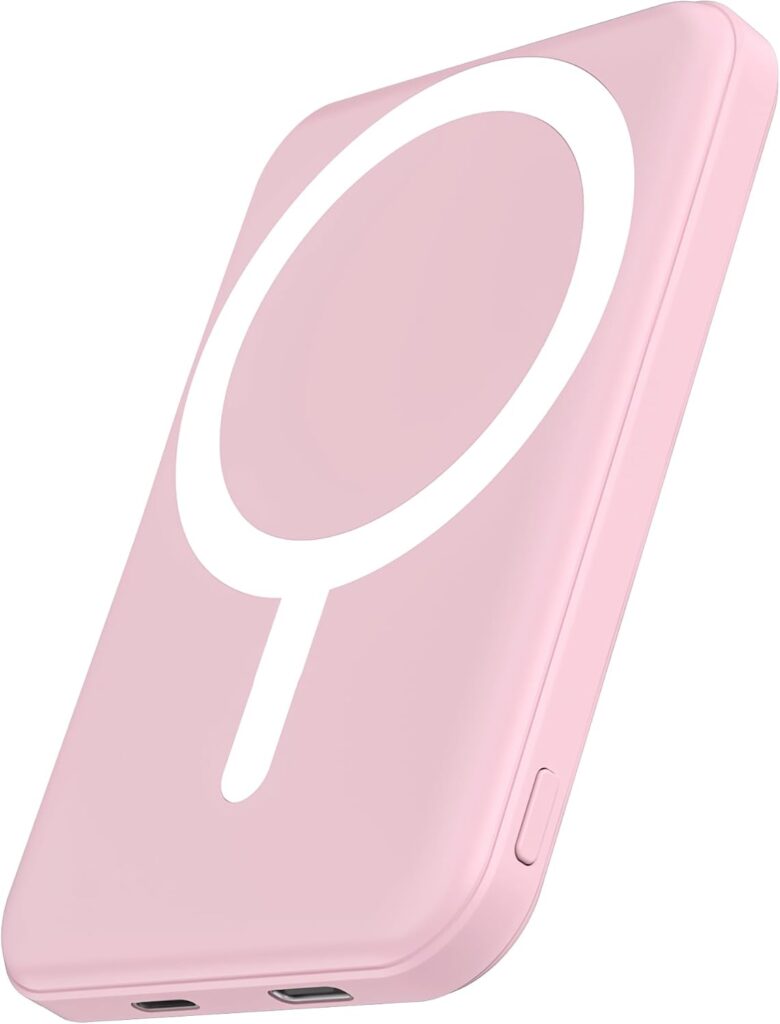 podoru for MagSafe Power Bank 5000mAh, Ultra-Slim Magnetic Portable Charger