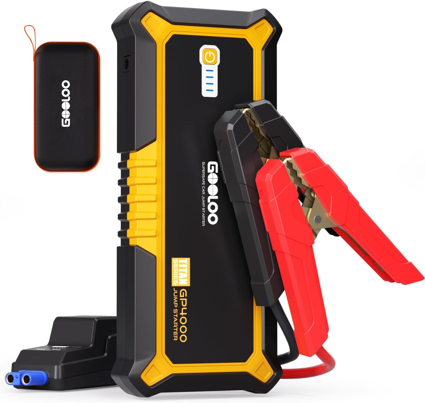 GOOLOO GP4000 Jump Starter – 4000A 12V Car Battery Jumper Starter Portable